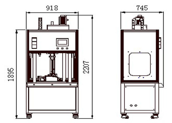 220V रोटरी अल्ट्रासोनिक वेल्डिंग मशीन 5000rpm स्वचालित वायवीय