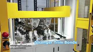 सिले हुए ऑटोमोटिव ट्रिम के लिए हॉट-प्रेस लैमिनेटिंग मशीन